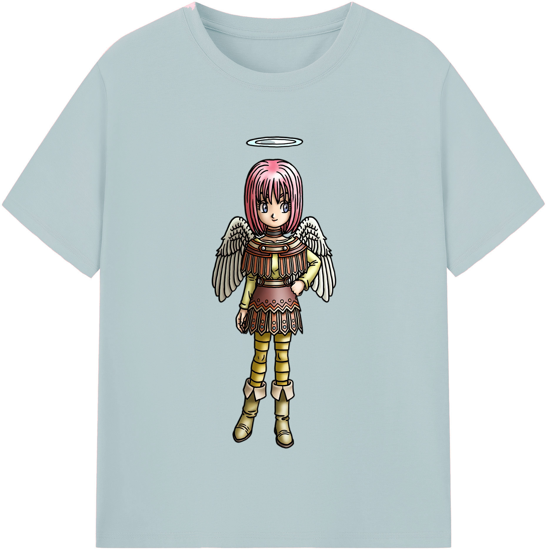 （画像用） ドラゴンクエスト Doragon Kuesuto Dragon Quest 綿100％半袖Tシャツ（フロントプリント）